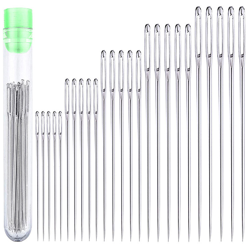 Leatherwork Hand Sewing Needles - 25개입 대형 손바느질 바늘 가죽공예, 실공예