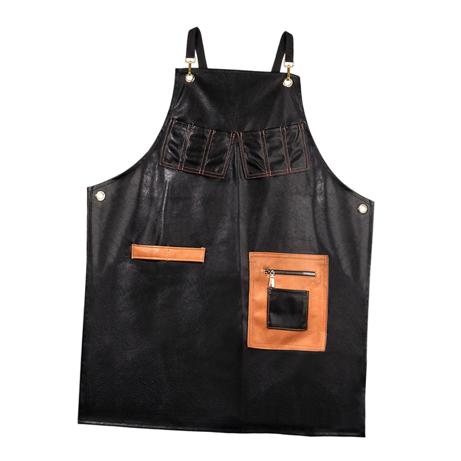 Leatherwork Apron - PU 가죽 앞치마 커피숍 웨이터 앞치마