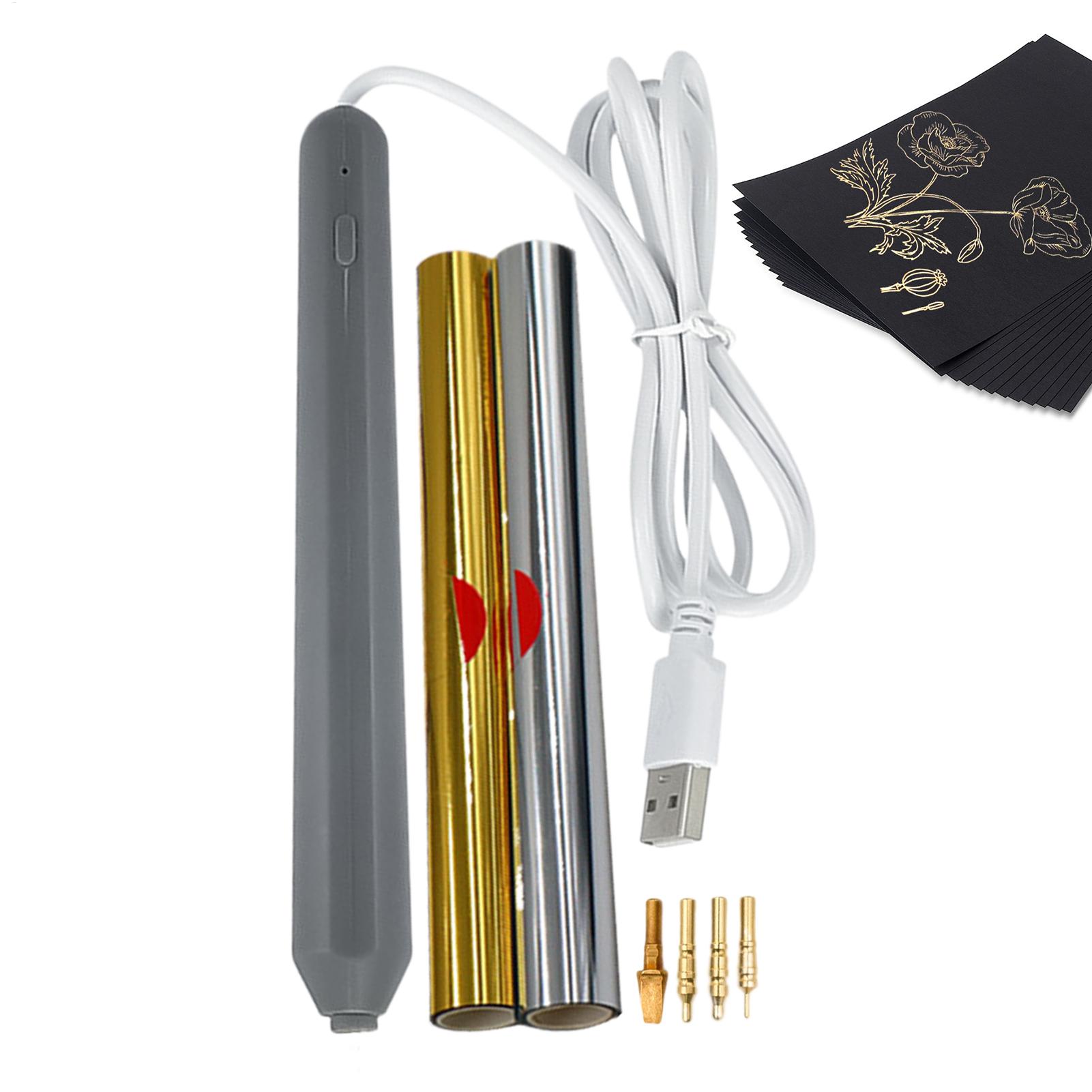 Leatherwork Embossing - 핫 포일 펜 스탬핑 도구(4개의 금속