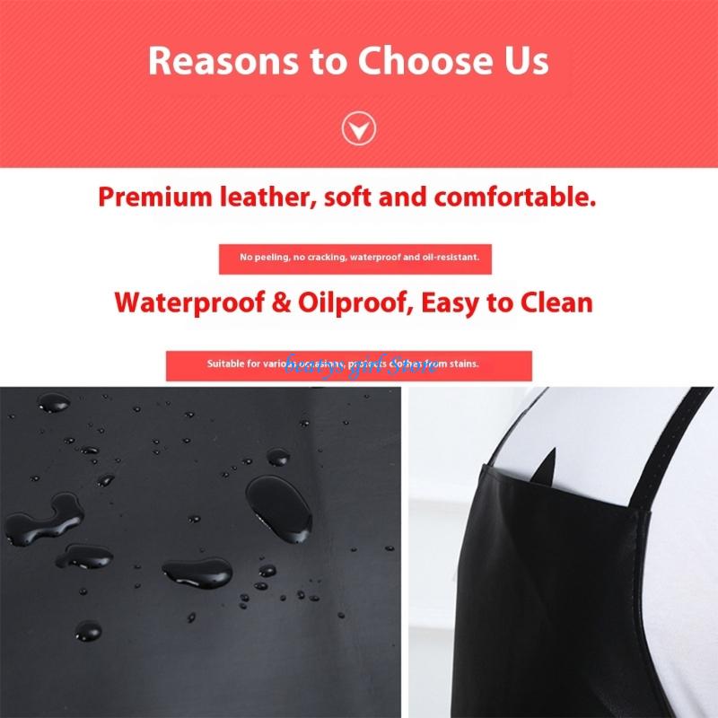 Leatherwork Apron - C7AB 전문가 등급 두꺼워진 PU 가죽