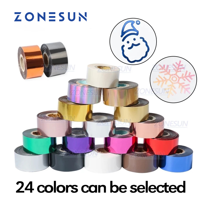 Leatherwork Embossing - ZONESUN 3/4/5cm 골드 실버 블랙 호일