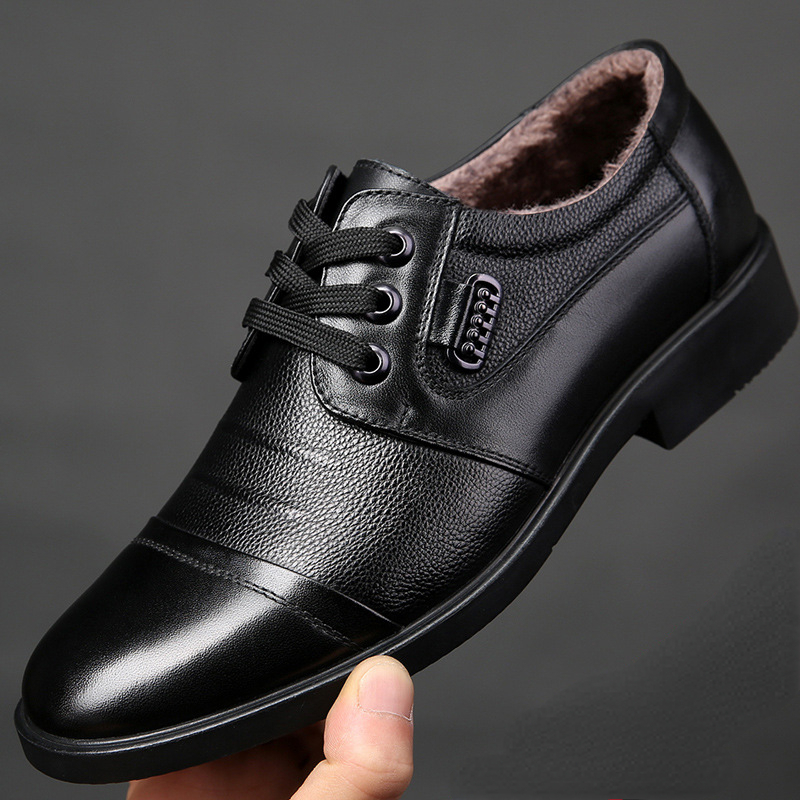 Leather Work Oxfords - 남성 정품 가죽 포멀 비즈니스 신발,