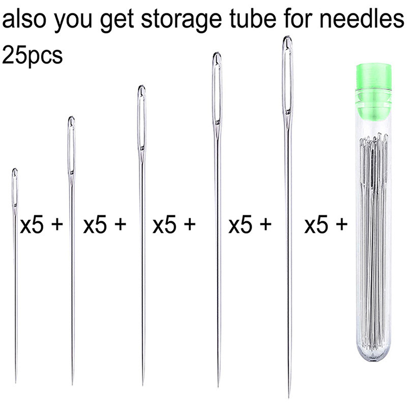 25개입 대형 손바느질 바늘 가죽공예, 실공예 및 일반 - Leatherwork Hand Sewing Needles 리뷰 및 가격