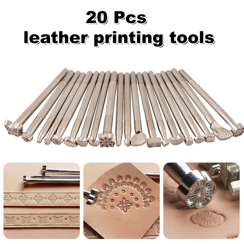 20종 가죽 스탬핑 도구 가죽 공예 안장 제작 스탬프  - Leatherwork Embossing 리뷰 및 가격