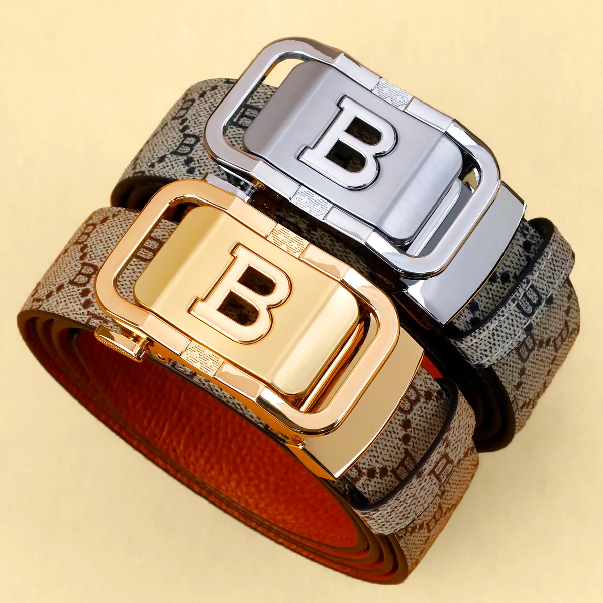 남성용 자동 버클 가죽 벨트, 캐주얼 비즈니스 스타일, - Leather Works Belt 리뷰 및 가격