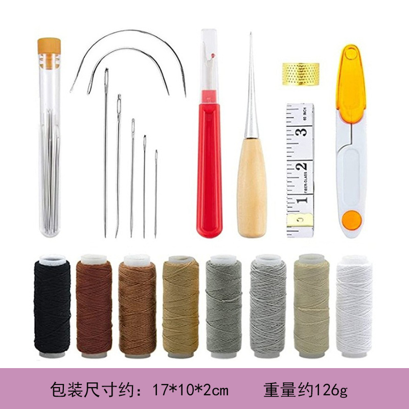 가죽 바늘 재봉 송곳 왁스 칠한 실 가죽 실내 장식품  - Leatherwork Hand Sewing Needles 리뷰 및 가격