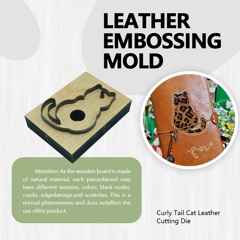 가죽 커팅 스탬프 도구 고양이 꼬리 모양 장식 정밀 스 - Leatherwork Embossing 리뷰 및 가격