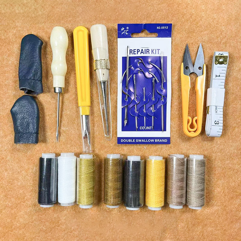 왁스칠한 실 공예 도구 손바느질 퀼팅 송곳 가죽 수리  - Leatherwork Hand Sewing Needles 리뷰 및 가격