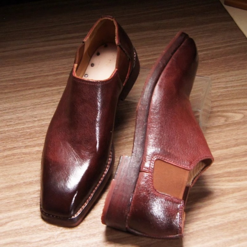 패션 캐주얼 스퀘어 토 첼시 부츠 남성 로우탑 작업용  - Leather Work Oxfords 리뷰 및 가격