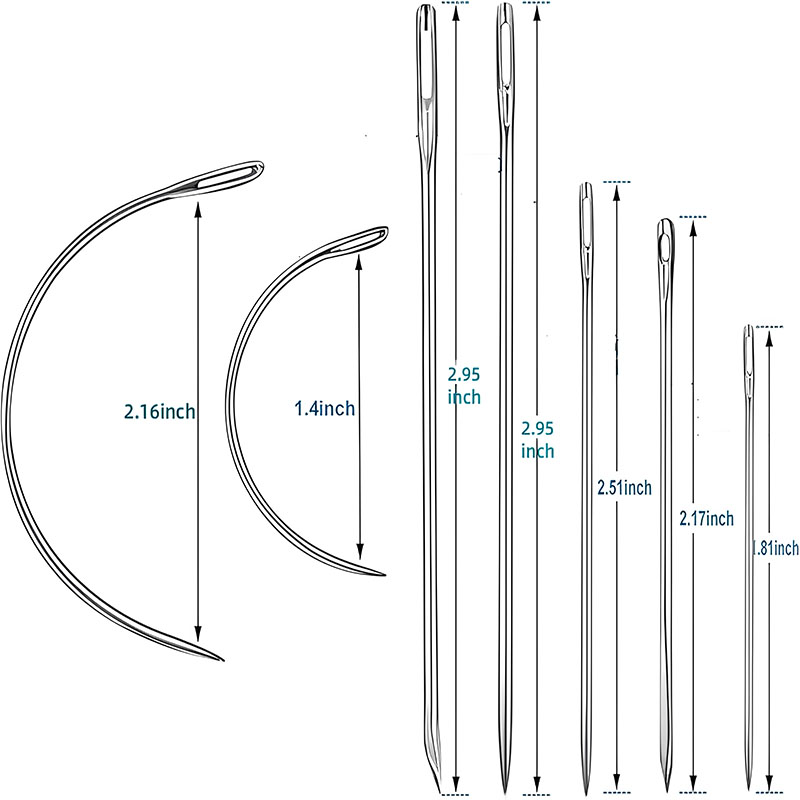 가죽 수공예 바늘 세트, 곡선형 가죽 바늘 세트 (가죽 - Leatherwork Hand Sewing Needles 리뷰 및 가격