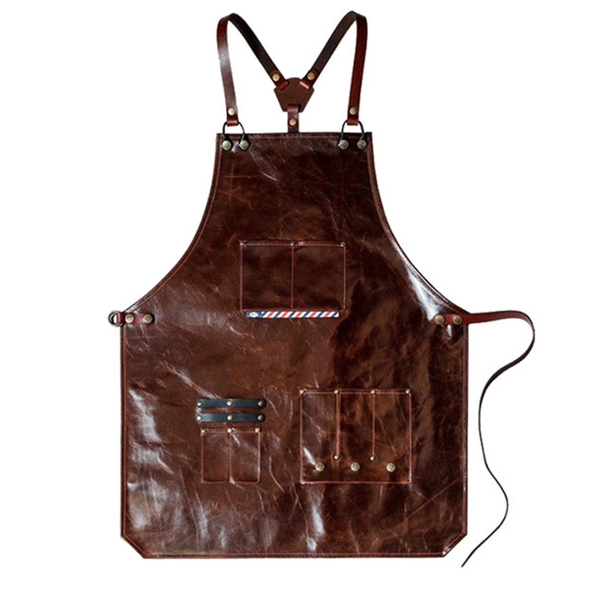 남성용 가죽 작업 앞치마 다중 포켓이 있는 이발소 커피 - Leatherwork Apron 리뷰 및 가격