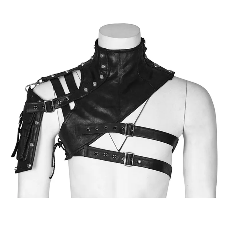 Steampunk 중세 가죽 갑옷 남성 여성을위한 주머 - Leather Work Jacket 리뷰 및 가격
