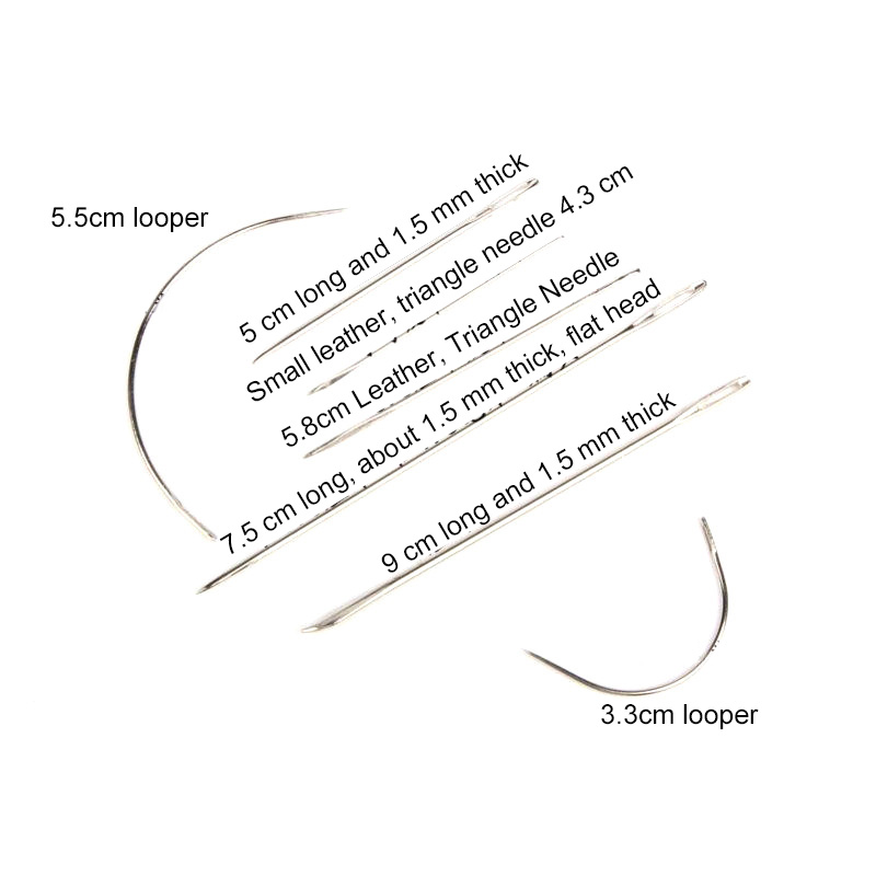 전문 가죽 바느질 공예 도구 세트 왁스 실 손바느질 펀 - Leatherwork Hand Sewing Needles 리뷰 및 가격