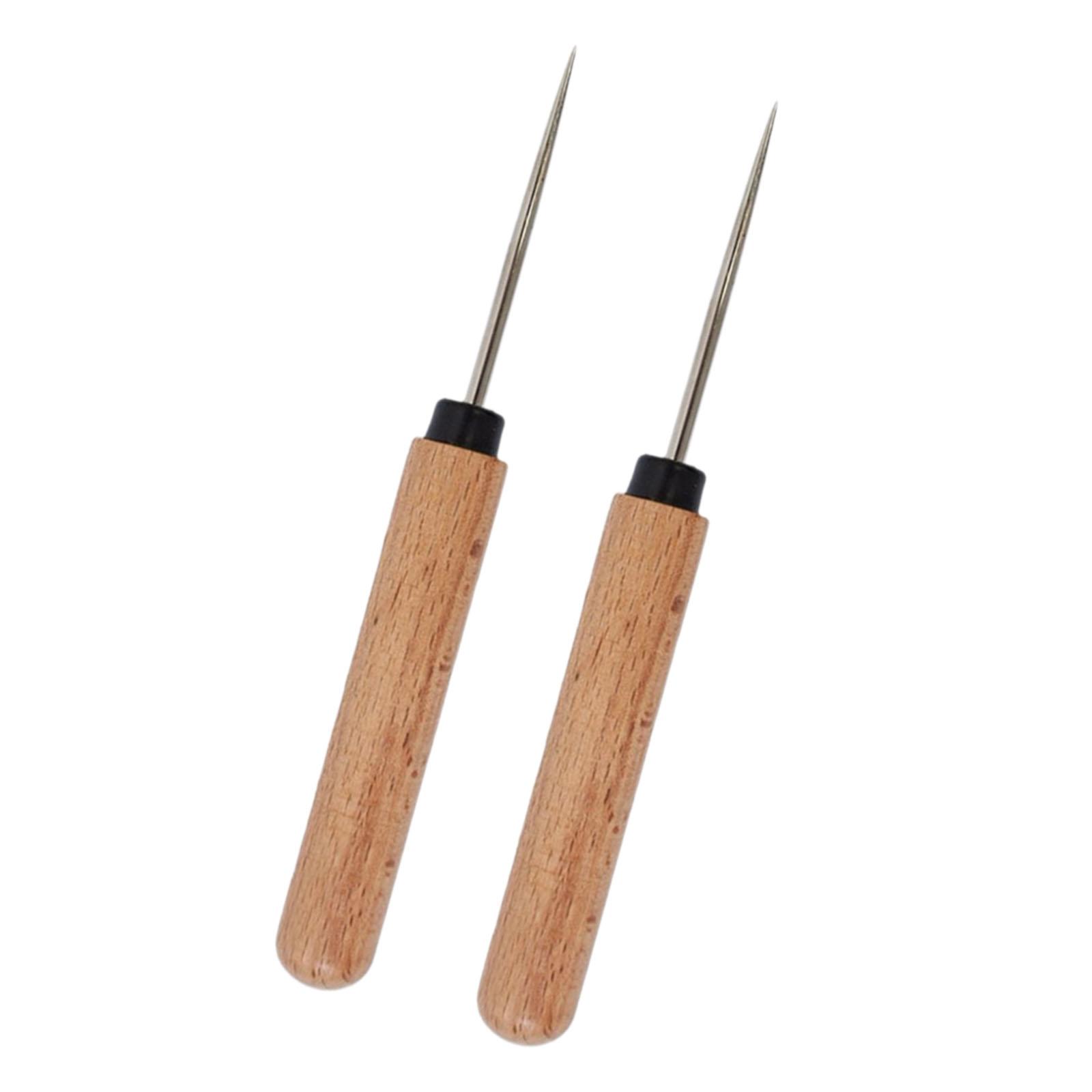가죽 공예용 바늘칼 휴대용 목재 및 강철 수공구 가방, - Leatherwork Hand Sewing Needles 리뷰 및 가격