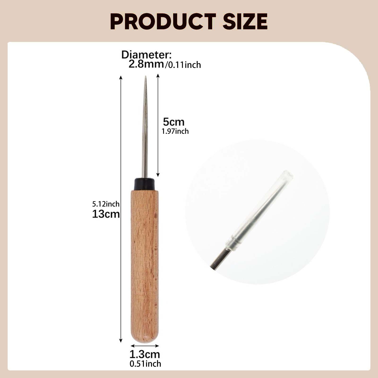 가죽 공예용 바늘칼 휴대용 목재 및 강철 수공구 가방, - Leatherwork Hand Sewing Needles 리뷰 및 가격