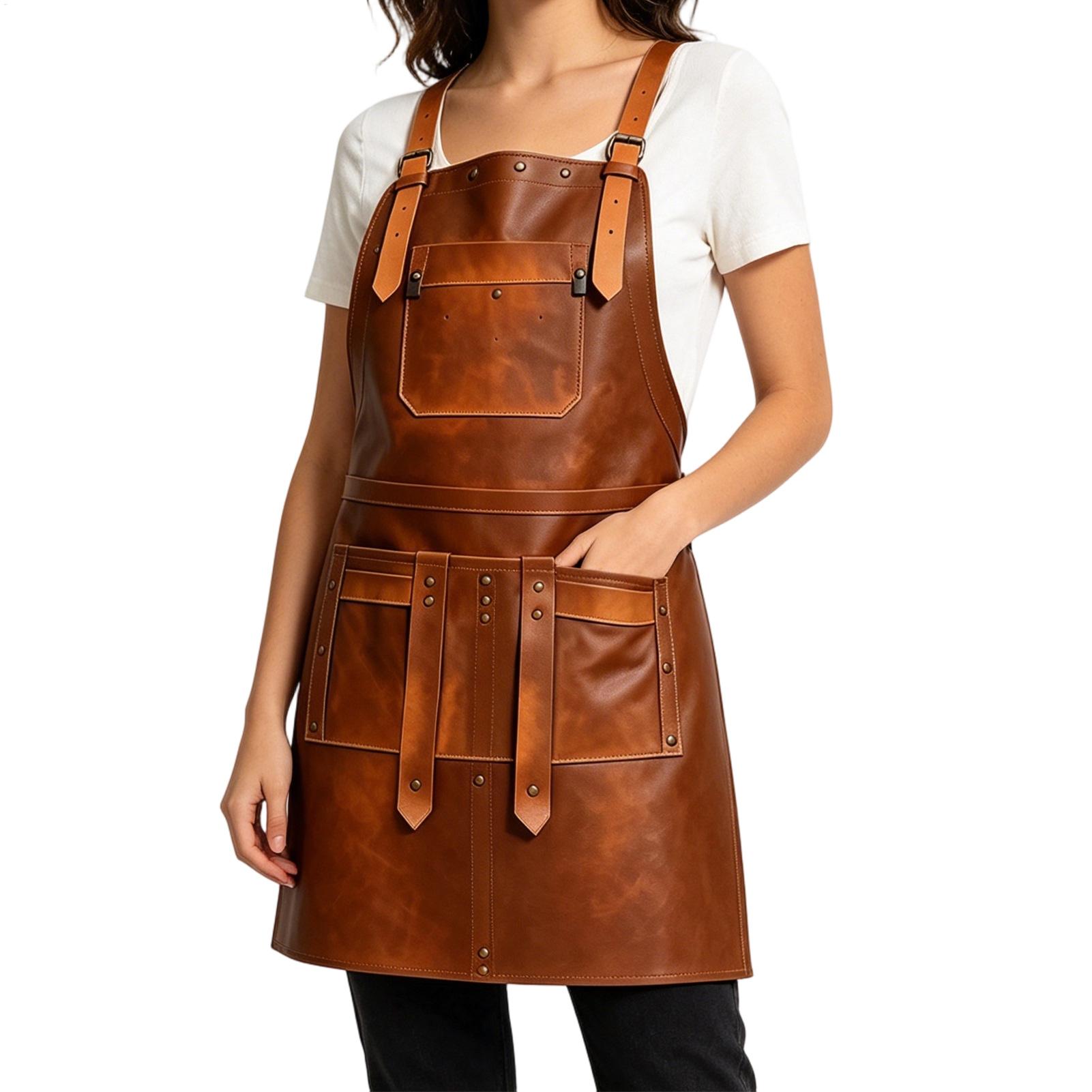 다양한 포켓이 있는 가죽 앞치마, 방수 조절 가능한 스 - Leatherwork Apron 리뷰 및 가격