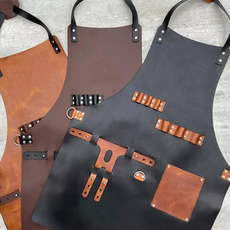 야외 PU 가죽 앞치마 야외 바베큐 맥주병 커버 다기능 - Leatherwork Apron 리뷰 및 가격