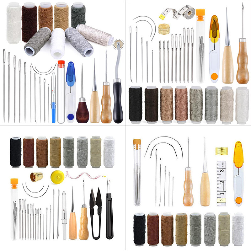 가죽 바느질 키트 가죽 공예 도구 세트 손바느질 바늘  - Leatherwork Hand Sewing Needles 리뷰 및 가격
