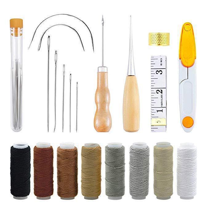 가죽 바느질 키트 가죽 공예 도구 세트 손바느질 바늘  - Leatherwork Hand Sewing Needles 리뷰 및 가격