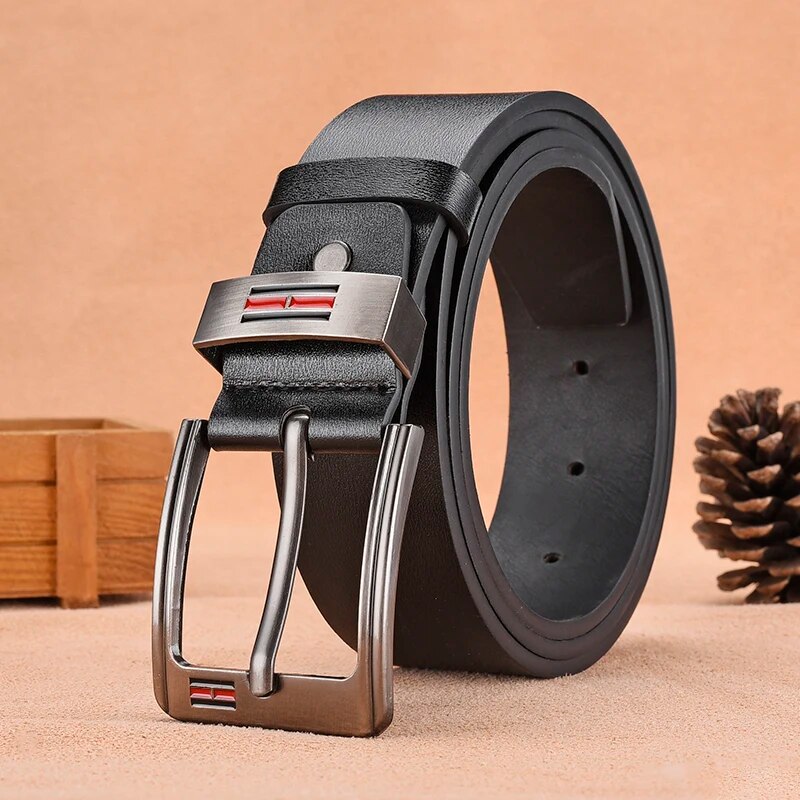 패션 캐주얼 럭셔리 남성용 금속 핀 버클 벨트, 고품질 - Leather Works Belt 리뷰 및 가격