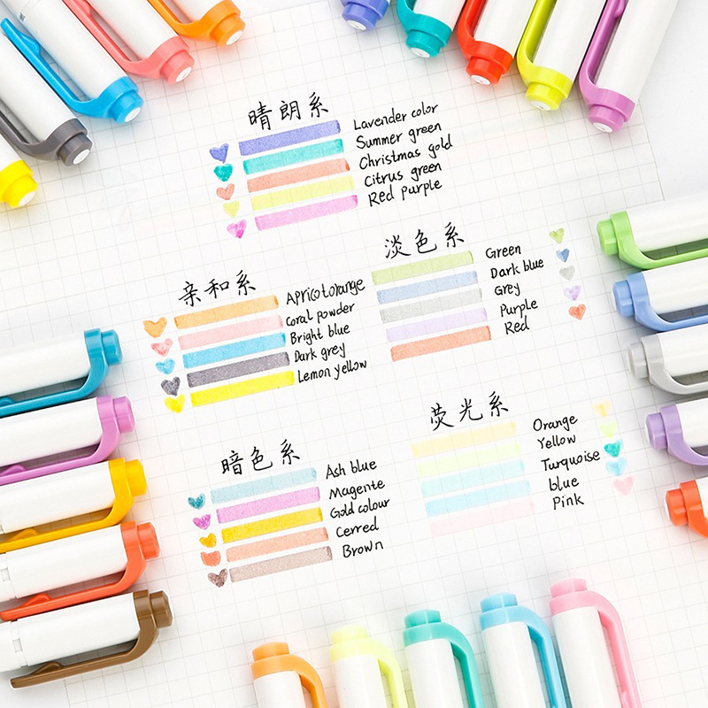 넓고 미세한 이중 팁이 포함된 Zebra 필기 펜 Mi - Zebra Pen Mildliner 리뷰 및 가격